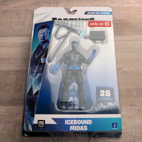 Fortnite Black Ice Legends Action Figure - Icebound Midas Exclusive 4in - Picture 2 of 3